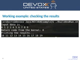 © 2017 IBM Corporation
36
Working example: checking the results
 