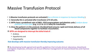 Massive transfusion | PPTX