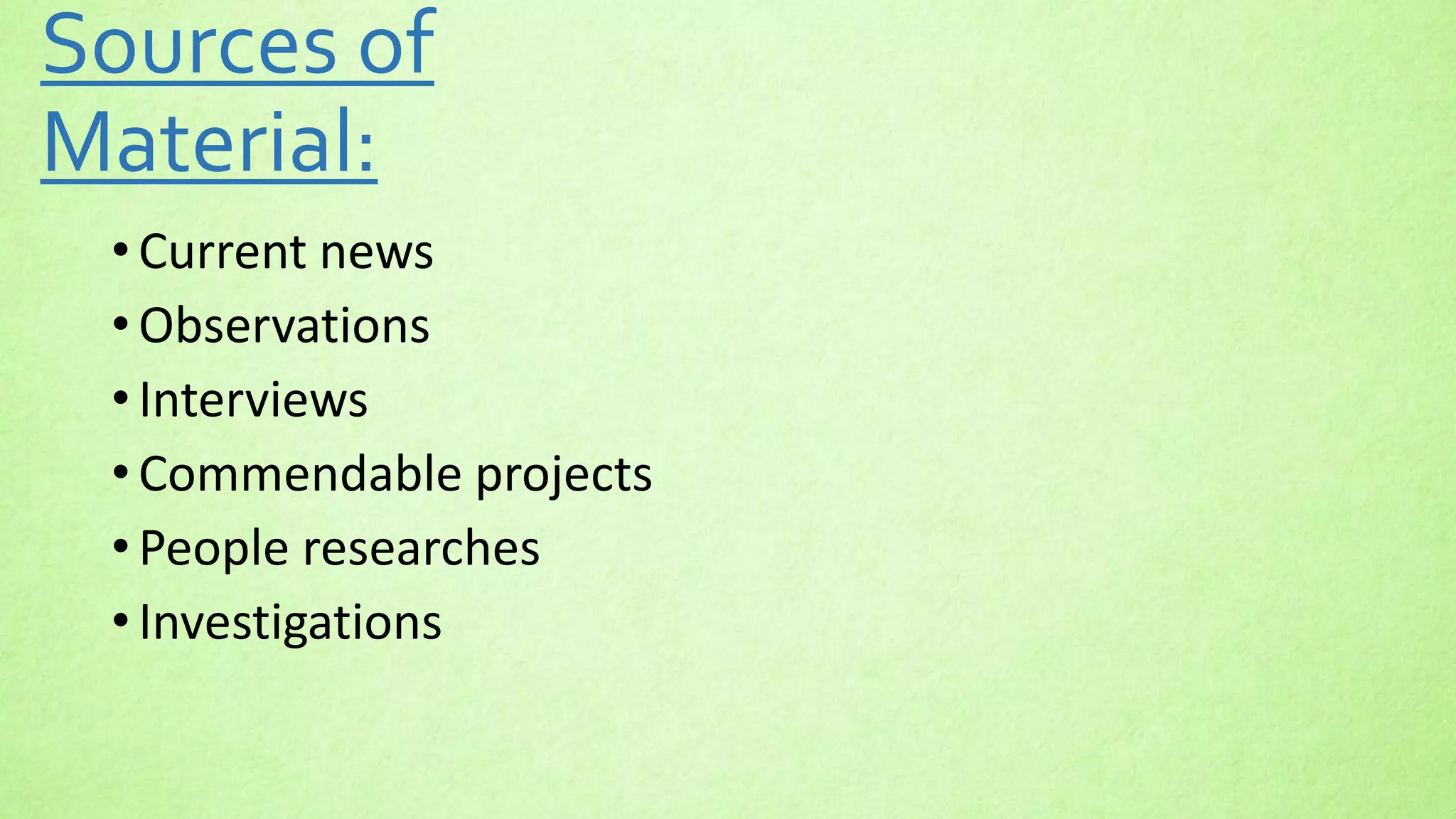 Column and it's Role in Journalism | PPTX