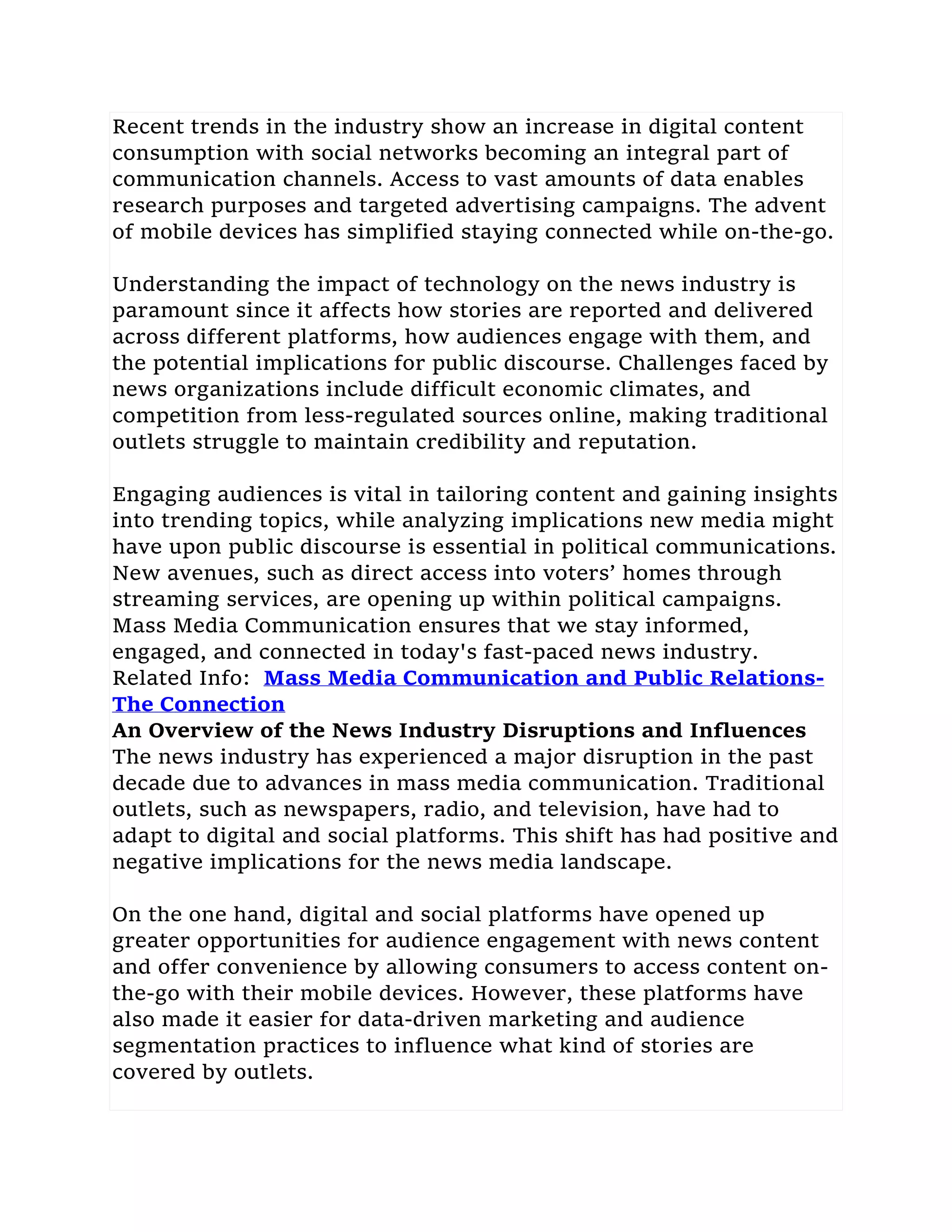 Mass Media Communication and the News Industry[1].pdf