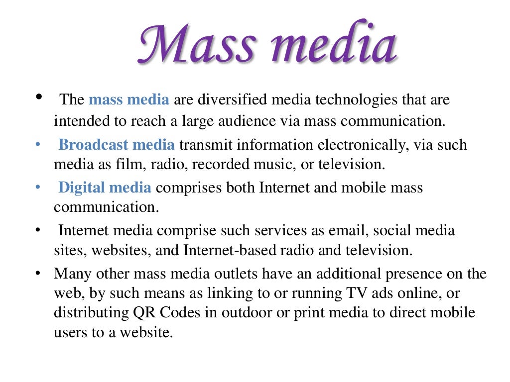 Mass media in education journals presentatn