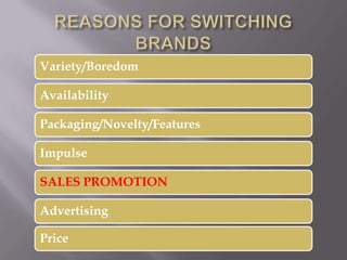 role of sales promotion in marketing a brand | PPTX