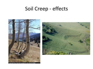 Soil Creep - effects