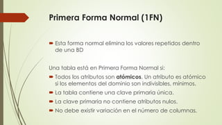 Variación Normal Normalización | PPTX