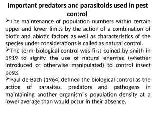 Predators Pest Control Mass Production of Predators & Parasitoids.pptx