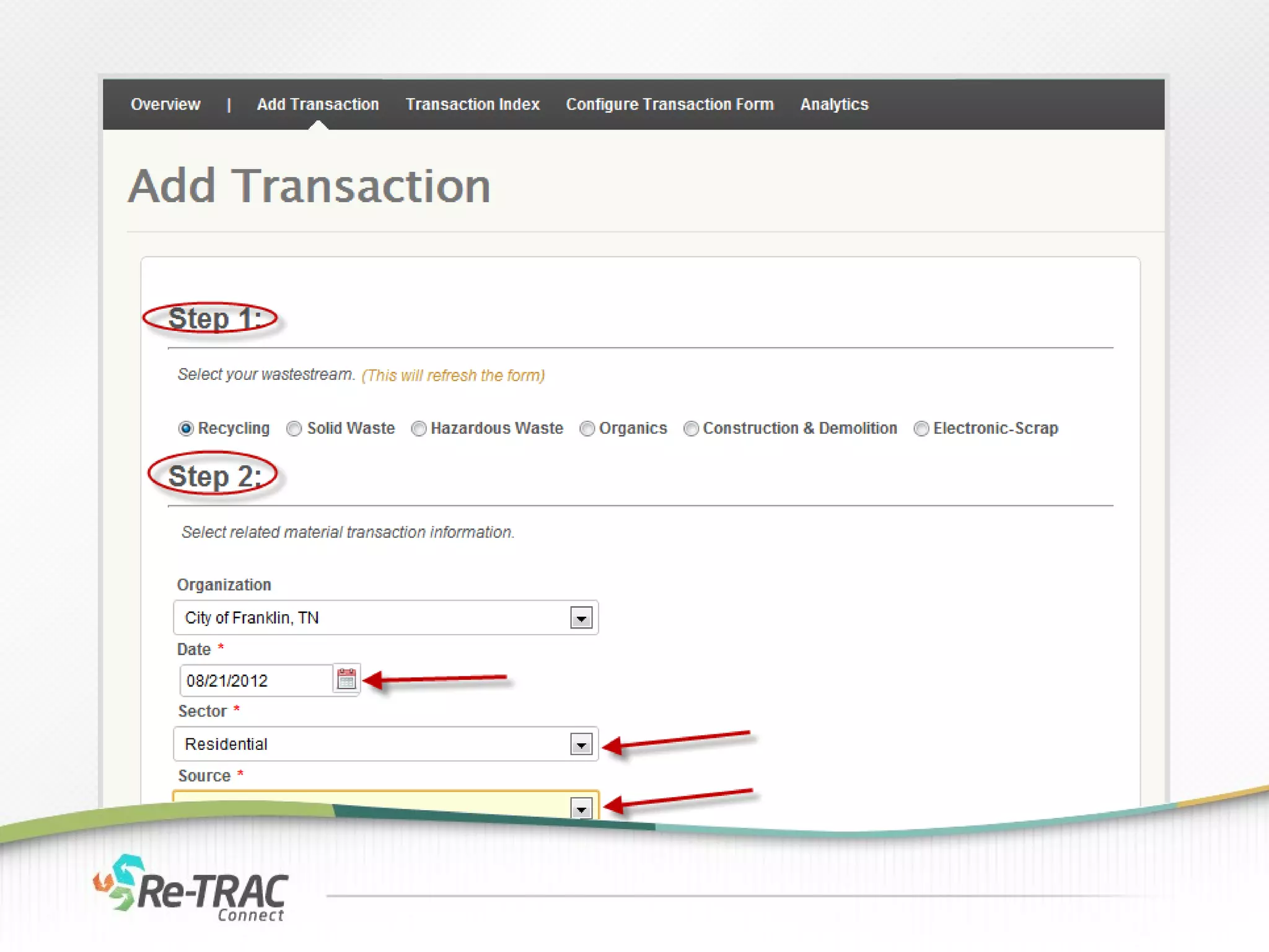 Welcome to Re-Trac Connect!