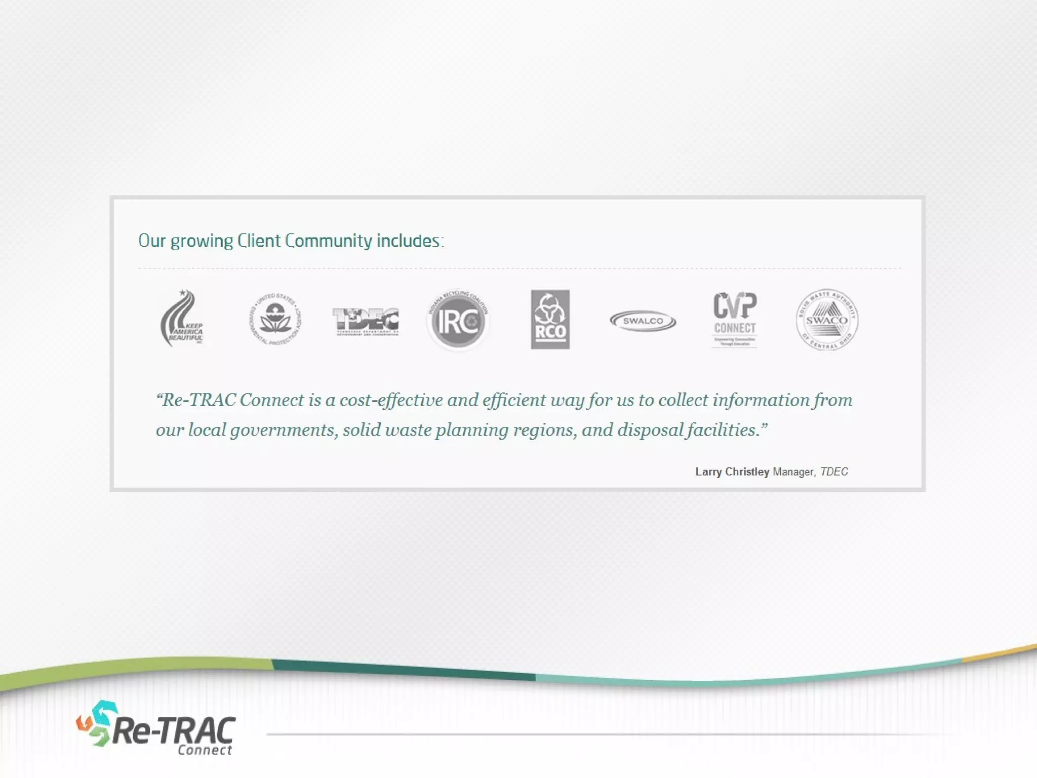 Welcome to Re-Trac Connect!