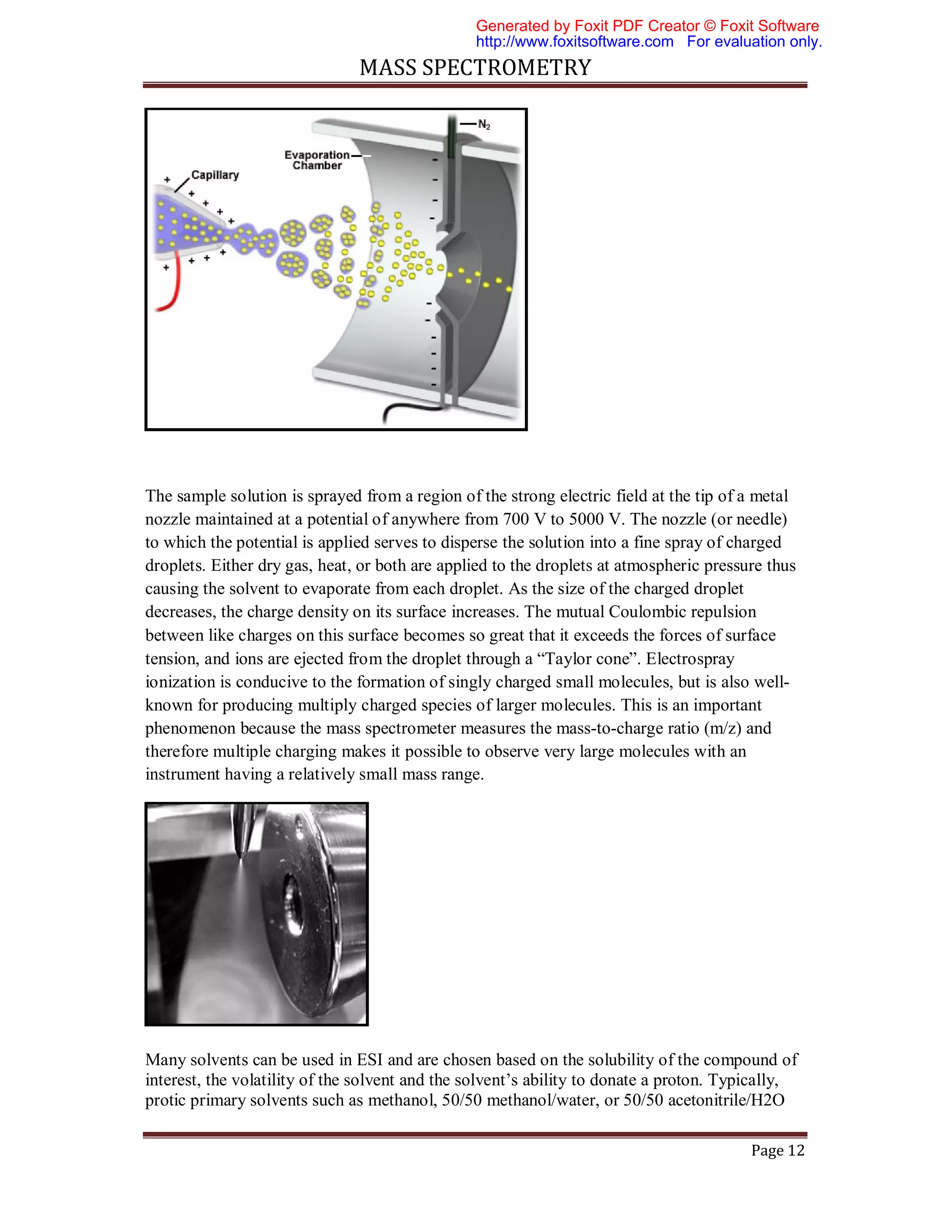 Mass spectrometry | PDF