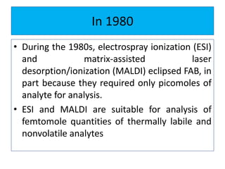Labile Analytes Mass spectrometry | PPTX
