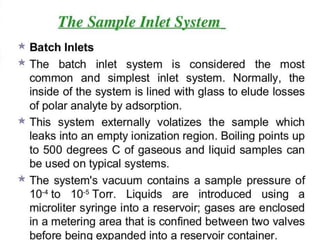 Mass spectroscopy