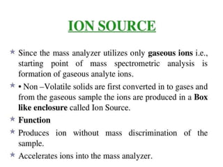 Mass spectroscopy