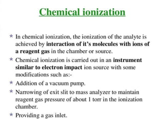 Mass spectroscopy