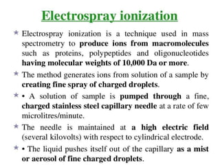 Mass spectroscopy