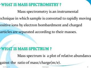 Mass spectroscopy