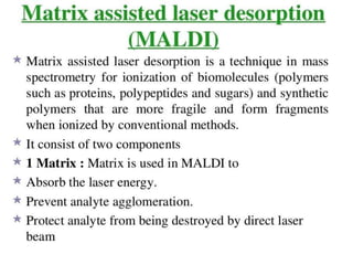 Mass spectroscopy
