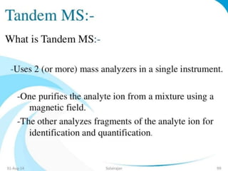 Mass spectroscopy