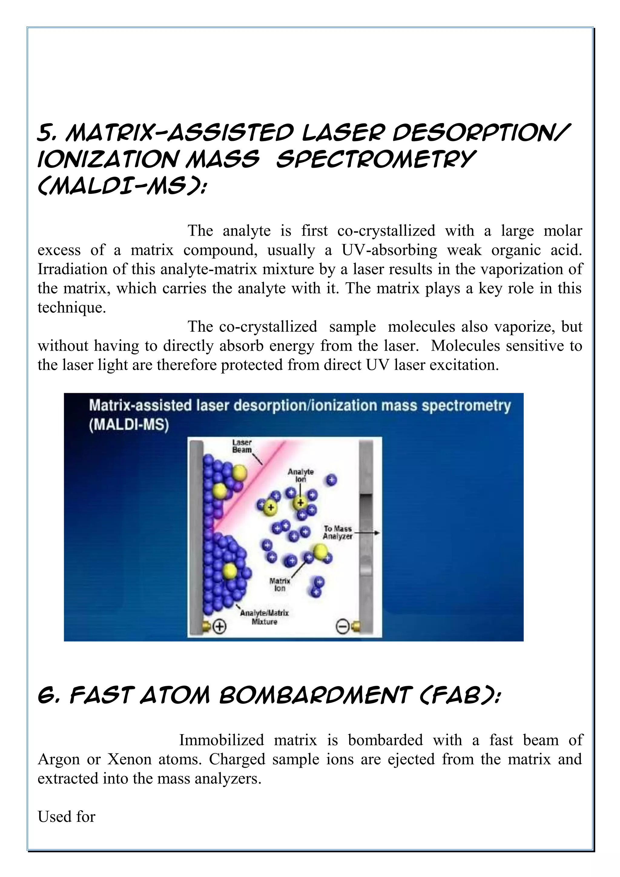Mass spectroscopy ionization sources by RAJKIRAN REDDY | DOCX