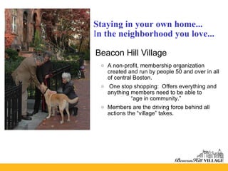 About - Beacon Hill Village