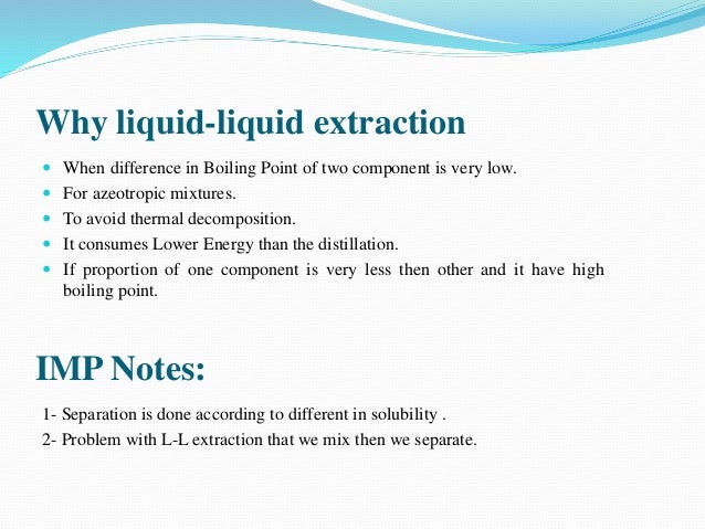 liquid liquid extraction method liquid liquid extraction method