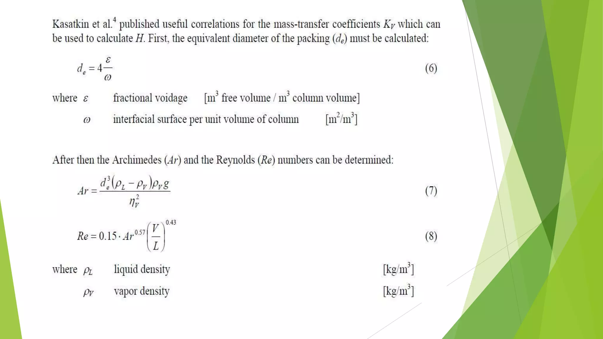 molecular distillation and packed columm distillation