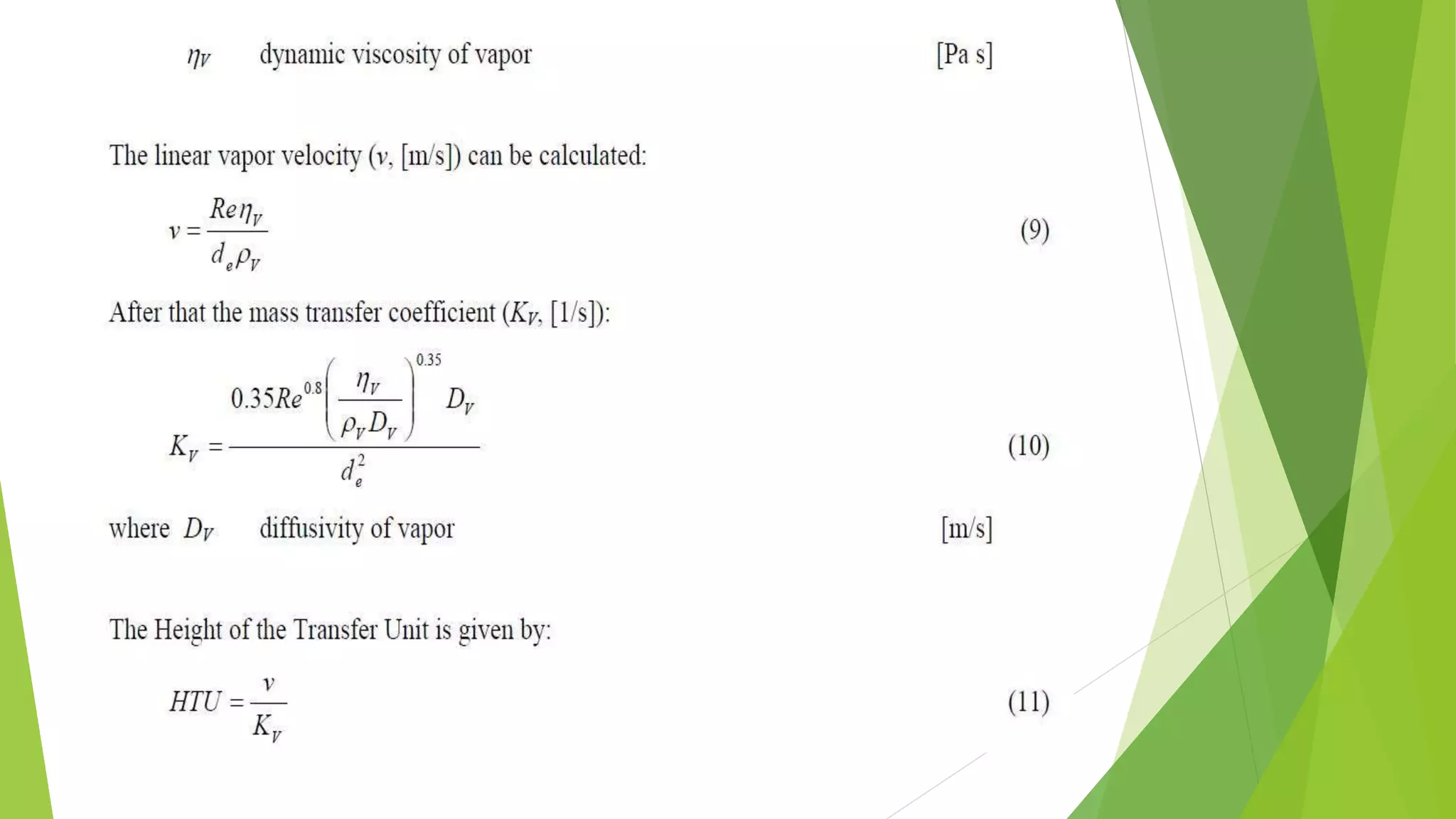 molecular distillation and packed columm distillation
