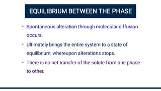 Interphase Mass Transfer and Equilibrium | PDF