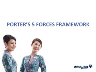 PORTER’S	
  5	
  FORCES	
  FRAMEWORK	
  
 
