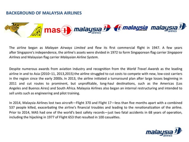 Malaysia Airlines Strategic Management (Case Study) | PDF