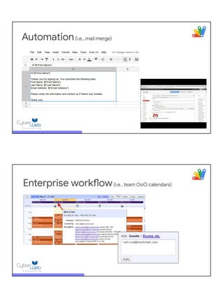 Automating Google Workspace (GWS) & more with Apps Script | PDF