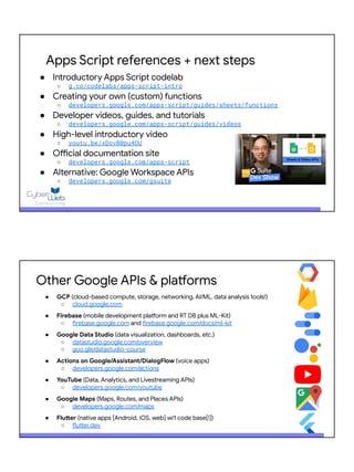 Automating Google Workspace (GWS) & more with Apps Script | PDF
