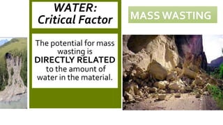 Mass wasting