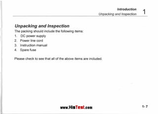 Master Tech Pas Instructions.pdf Mastech hy3003 d-power-supply-users-manual | PDF