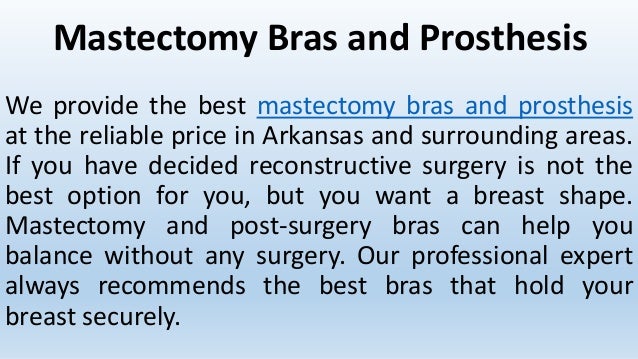 Mastectomy bras and prosthesis