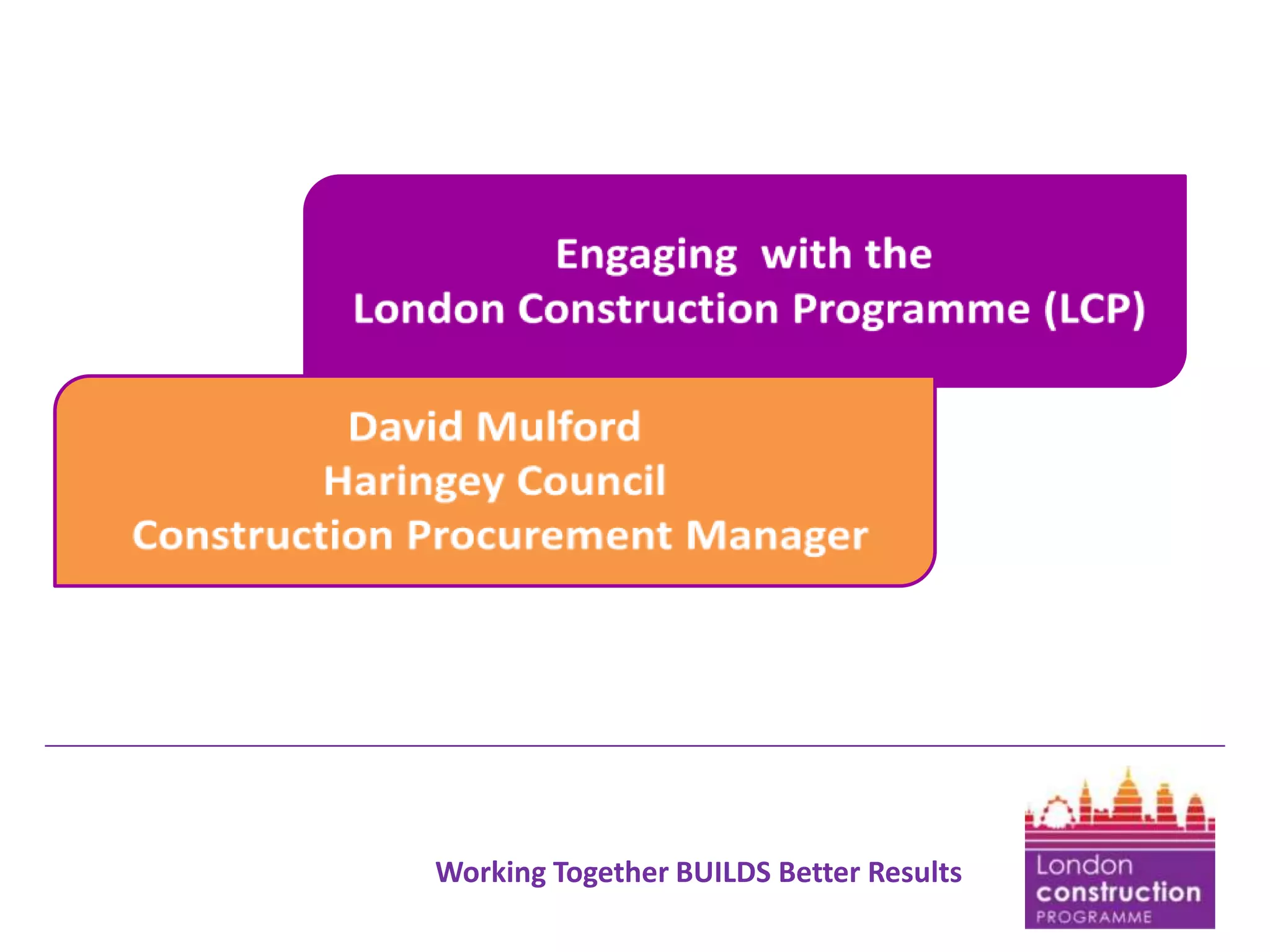 Working Together BUILDS Better Results

 