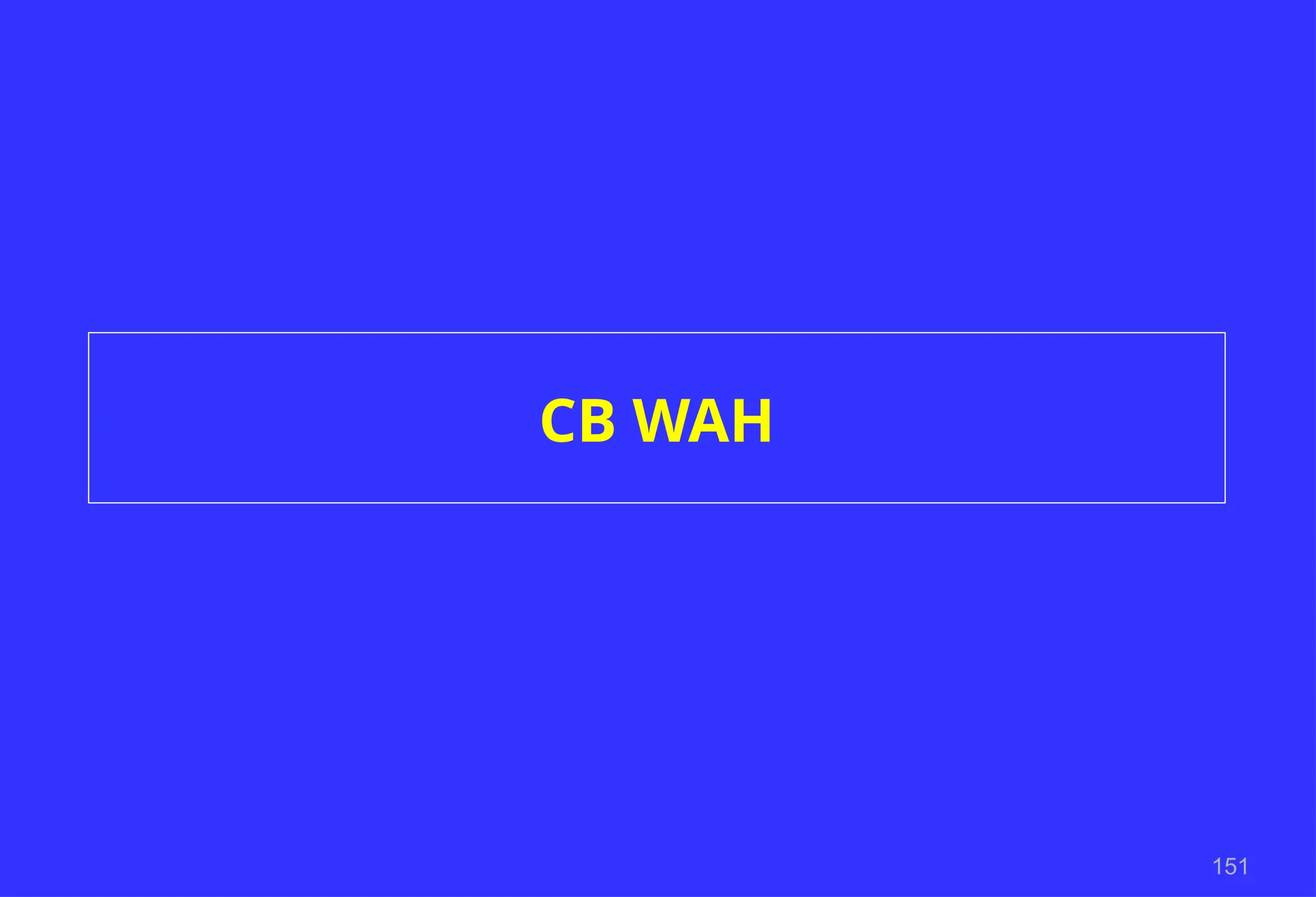 151
CB WAH
 