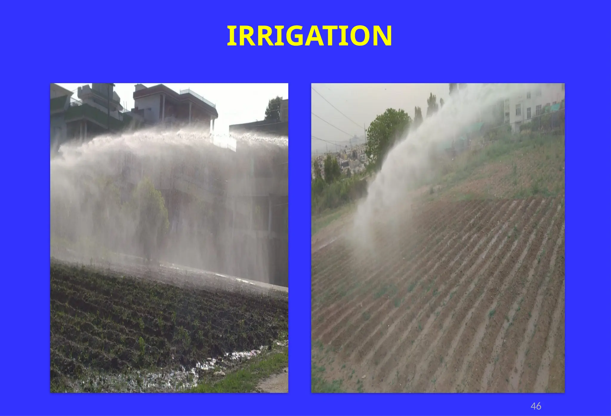 46
IRRIGATION
 