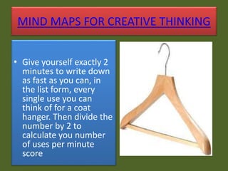 Mind Map Way to Creative Thinking & Decision Making | PPTX