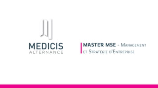 Médicis Alternance - Master Management et Stratégie d'entreprise 
