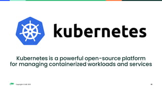 Copyright © SUSE 2021 20
Kubernetes is a powerful open-source platform
for managing containerized workloads and services
 