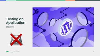 Copyright © SUSE 2021
Copyright © SUSE 2021
Stateless
Testing an
Application
73
 