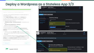 Copyright © SUSE 2021
Deploy a Wordpress as a Stateless App 2/3
 