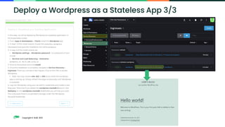Copyright © SUSE 2021
Deploy a Wordpress as a Stateless App 3/3
 
