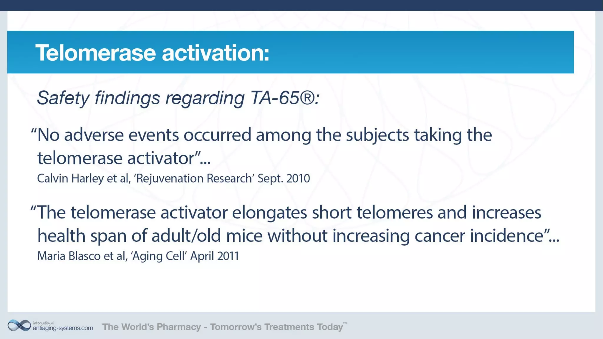 Telomerase Activation: Is it a key to unlocking the aging puzzle?