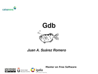 Gdb


Juan A. Suárez Romero



          Master on Free Software
 