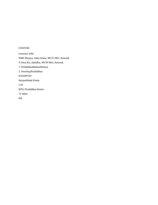 Contoh Cadangan Master | PDF