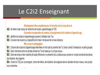 Le C2i2 Enseignant

 