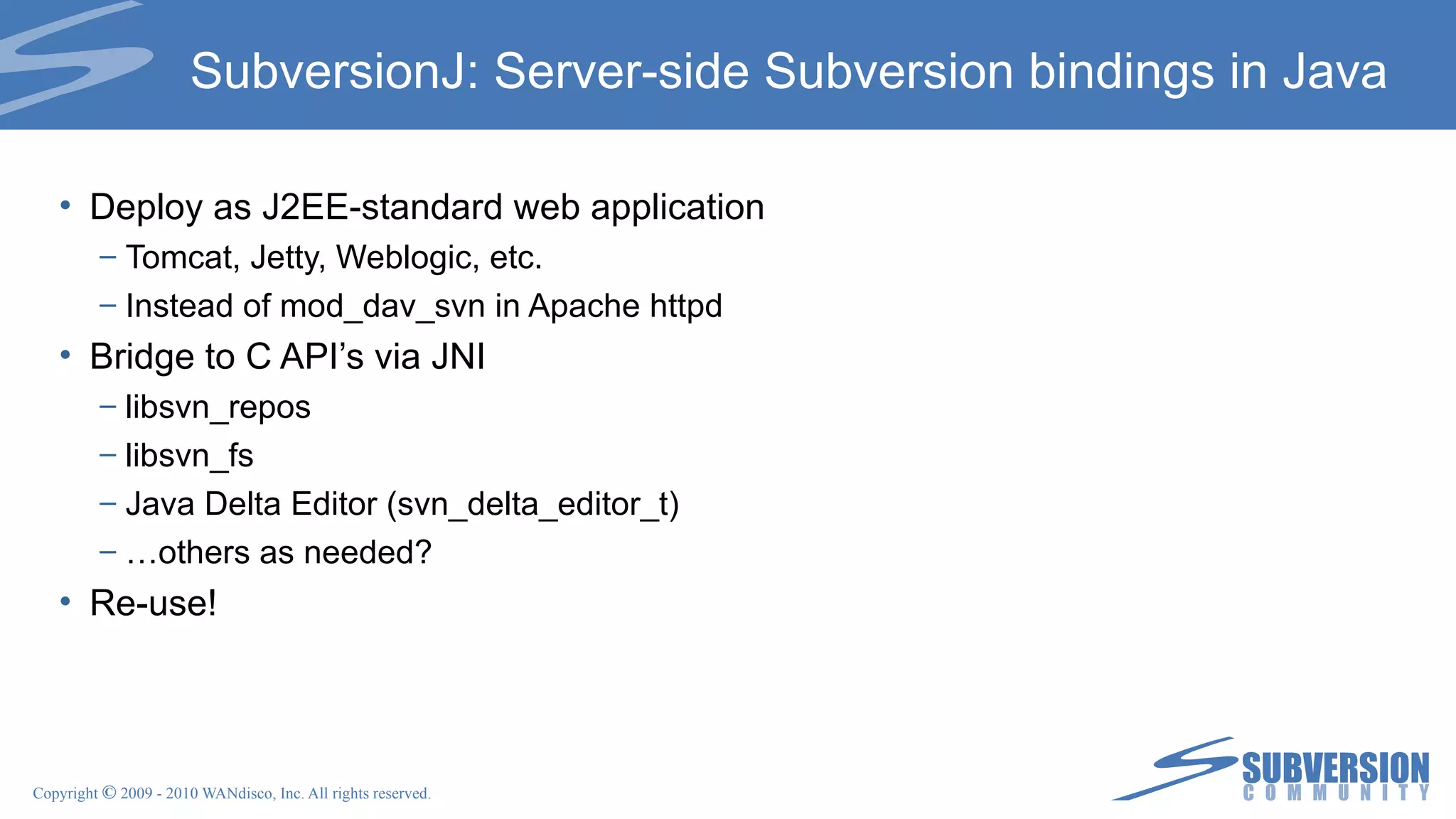 Server or Client client server svnadmin svn obliterate ... repo WC 