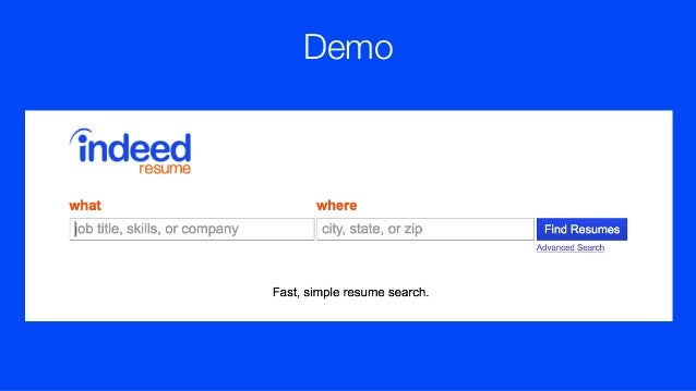 indeed search resumes