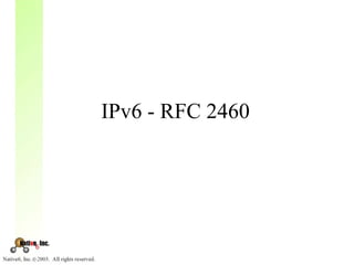 IPv6 - RFC 2460
 