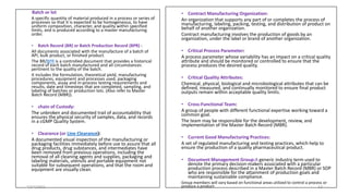 Master batch record,batch production record ,Quality Audit Type and ...